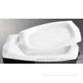 logo hotel stoneware store strawberry rectangular plate